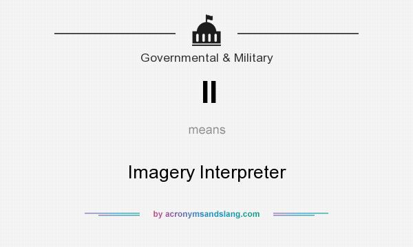 What does II mean? It stands for Imagery Interpreter