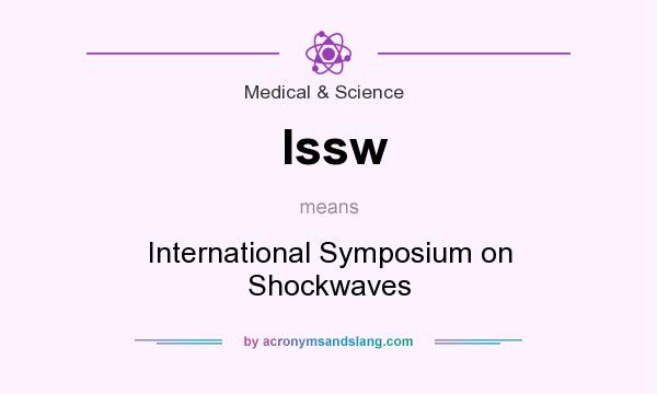 What does Issw mean? It stands for International Symposium on Shockwaves