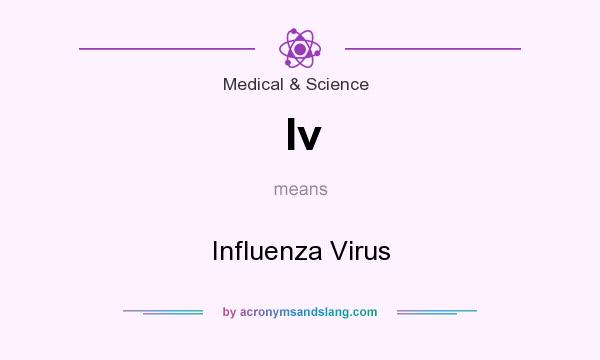What does Iv mean? It stands for Influenza Virus