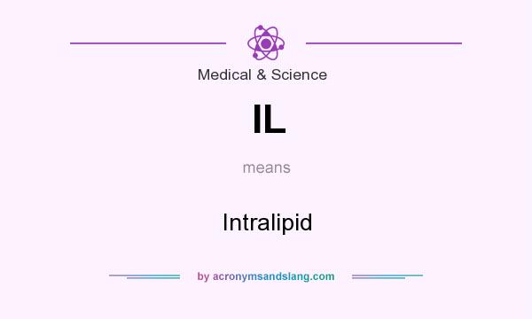 What does IL mean? It stands for Intralipid