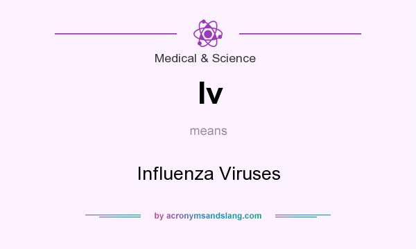 What does Iv mean? It stands for Influenza Viruses