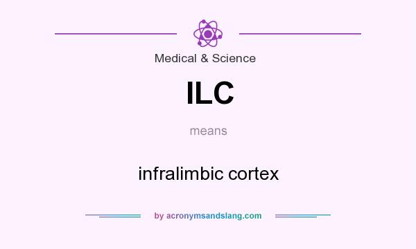 What does ILC mean? It stands for infralimbic cortex