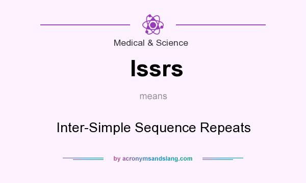 What does Issrs mean? It stands for Inter-Simple Sequence Repeats