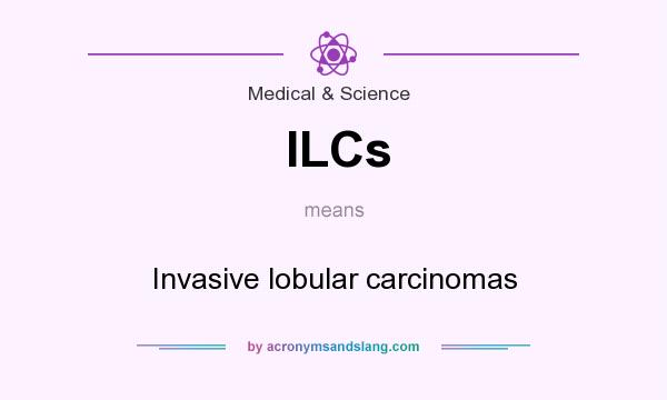 What does ILCs mean? It stands for Invasive lobular carcinomas