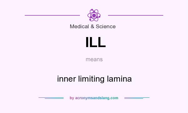 What does ILL mean? It stands for inner limiting lamina