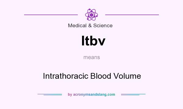 What does Itbv mean? It stands for Intrathoracic Blood Volume