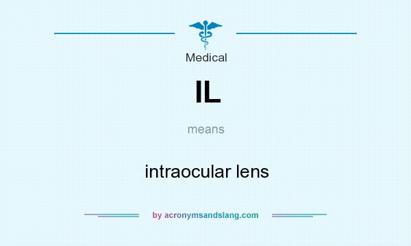 What does IL mean? It stands for intraocular lens