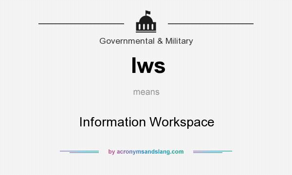 What does Iws mean? It stands for Information Workspace