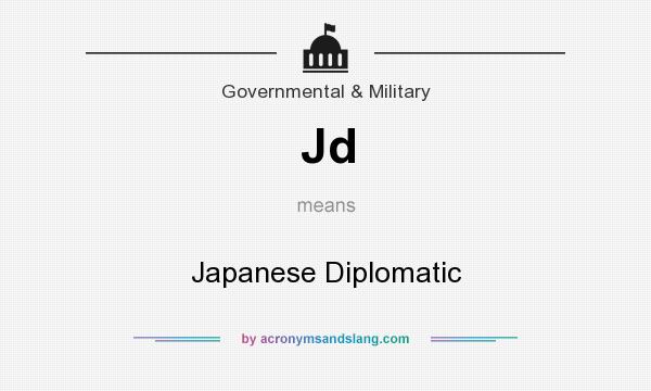 What does Jd mean? It stands for Japanese Diplomatic
