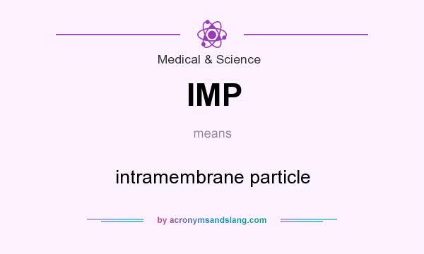What does IMP mean? It stands for intramembrane particle