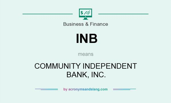 What does INB mean? It stands for COMMUNITY INDEPENDENT BANK, INC.