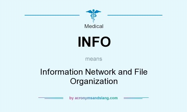 What does INFO mean? It stands for Information Network and File Organization