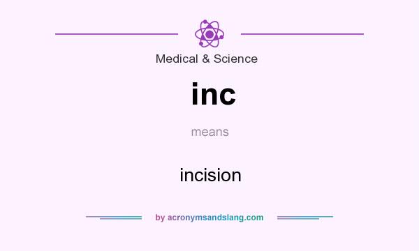 What does inc mean? It stands for incision