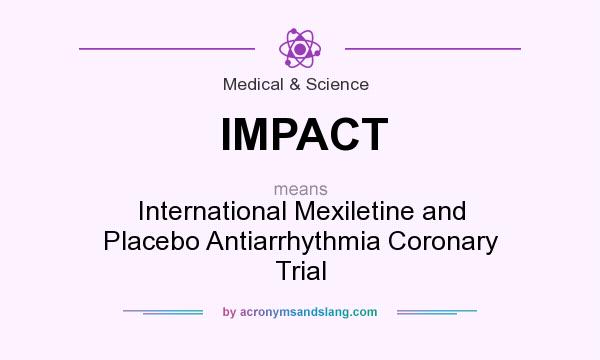 What does IMPACT mean? It stands for International Mexiletine and Placebo Antiarrhythmia Coronary Trial