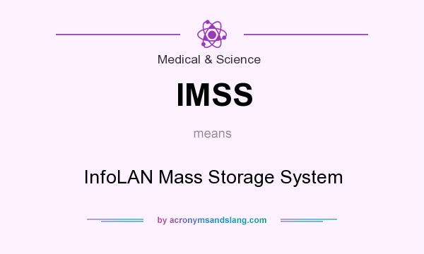 What does IMSS mean? It stands for InfoLAN Mass Storage System