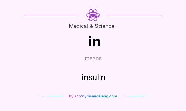 What does in mean? It stands for insulin