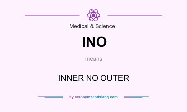 What does INO mean? It stands for INNER NO OUTER