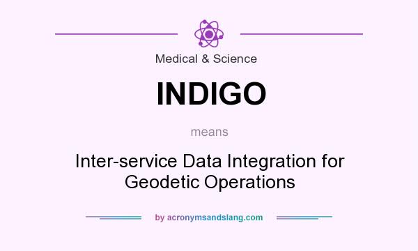 What does INDIGO mean? It stands for Inter-service Data Integration for Geodetic Operations