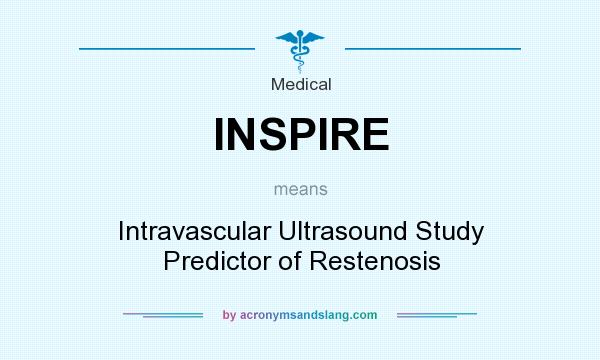 What does INSPIRE mean? It stands for Intravascular Ultrasound Study Predictor of Restenosis