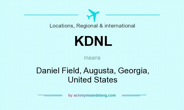 What does KDNL mean? It stands for Daniel Field, Augusta, Georgia, United States