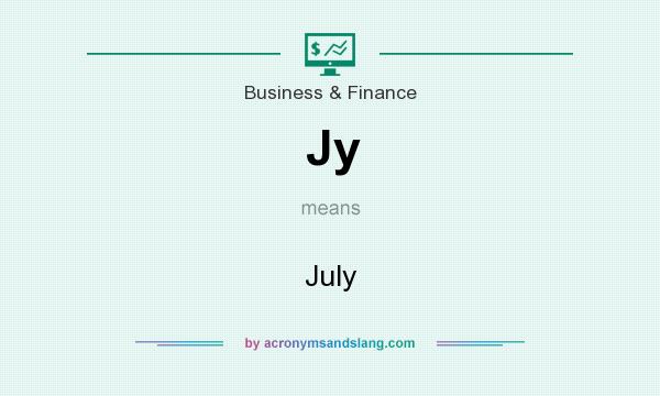 What does Jy mean? It stands for July