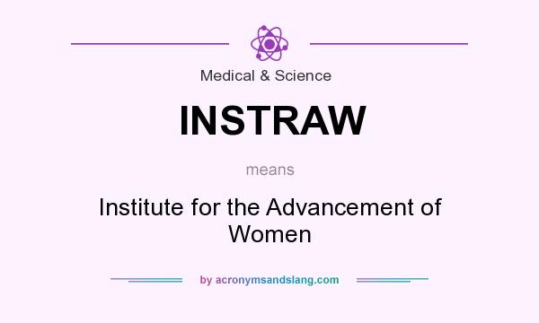 What does INSTRAW mean? It stands for Institute for the Advancement of Women