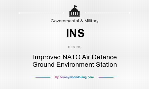 What does INS mean? It stands for Improved NATO Air Defence Ground Environment Station