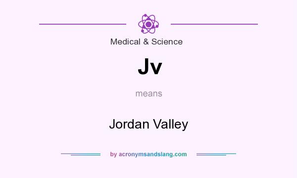 What does Jv mean? It stands for Jordan Valley