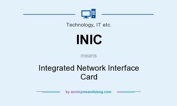What does INIC mean? It stands for Integrated Network Interface Card