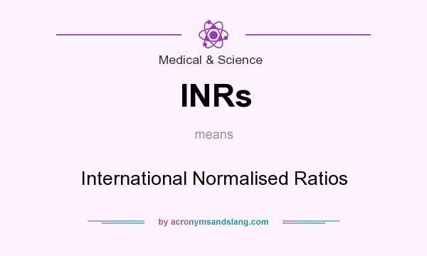 What does INRs mean? It stands for International Normalised Ratios