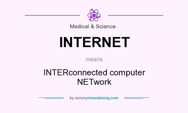 What does INTERNET mean? It stands for INTERconnected computer NETwork