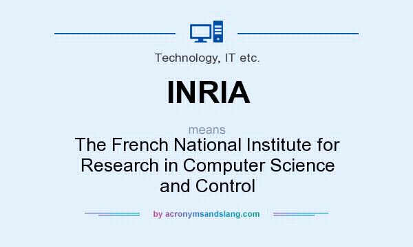 What does INRIA mean? It stands for The French National Institute for Research in Computer Science and Control