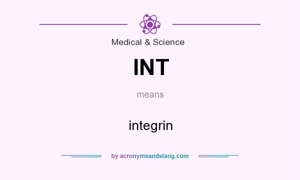 What does INT mean? It stands for integrin