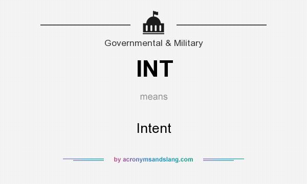 What does INT mean? It stands for Intent