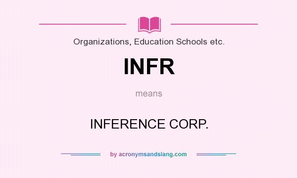 What does INFR mean? It stands for INFERENCE CORP.