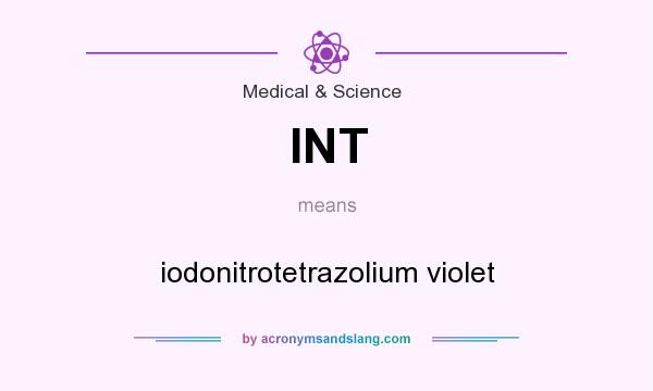 What does INT mean? It stands for iodonitrotetrazolium violet