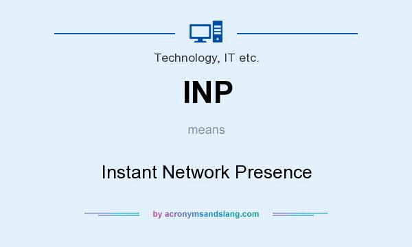 What does INP mean? It stands for Instant Network Presence