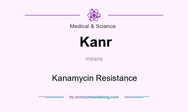 What does Kanr mean? It stands for Kanamycin Resistance