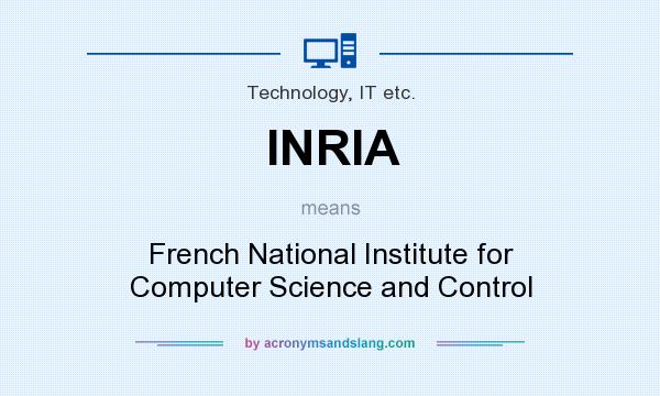 What does INRIA mean? It stands for French National Institute for Computer Science and Control