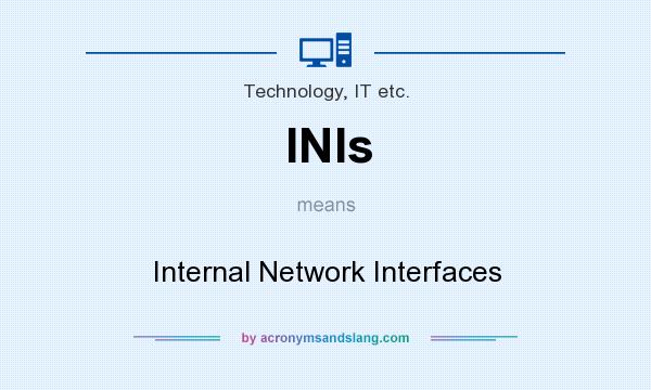 What does INIs mean? It stands for Internal Network Interfaces