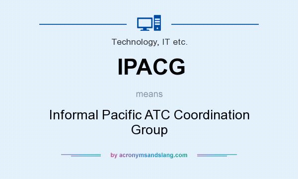 What does IPACG mean? It stands for Informal Pacific ATC Coordination Group