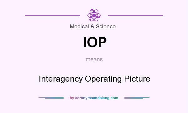 What does IOP mean? It stands for Interagency Operating Picture