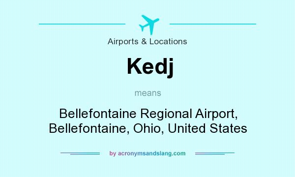 What does Kedj mean? It stands for Bellefontaine Regional Airport, Bellefontaine, Ohio, United States