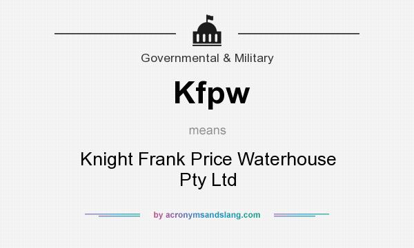 What does Kfpw mean? It stands for Knight Frank Price Waterhouse Pty Ltd