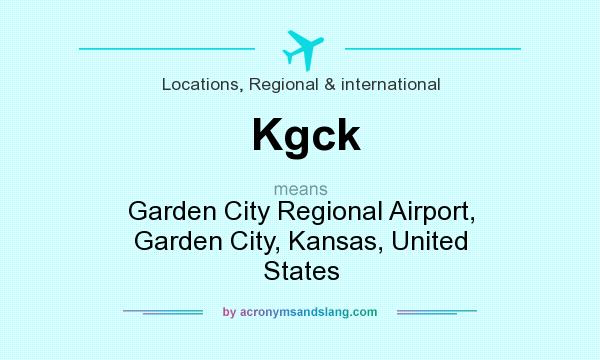 What does Kgck mean? It stands for Garden City Regional Airport, Garden City, Kansas, United States