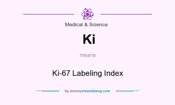 What does Ki mean? It stands for Ki-67 Labeling Index