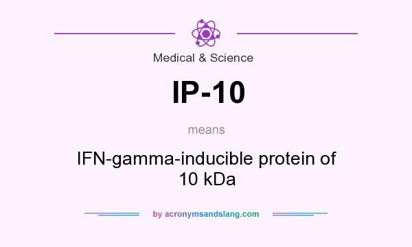 What does IP-10 mean? It stands for IFN-gamma-inducible protein of 10 kDa