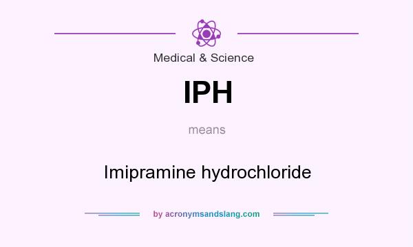 What does IPH mean? It stands for Imipramine hydrochloride