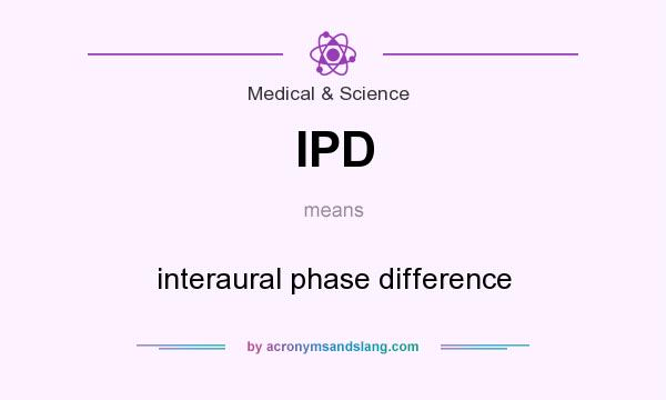 What does IPD mean? It stands for interaural phase difference