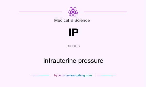 What does IP mean? It stands for intrauterine pressure